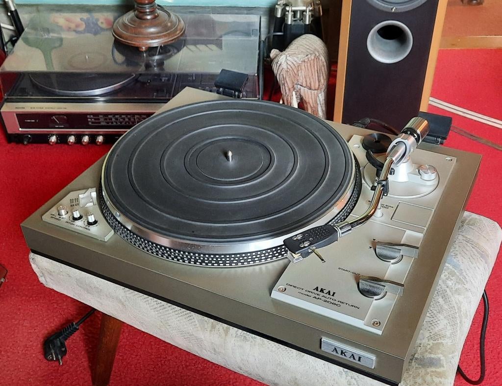 Te koop Akai Ap-206c direct drive platenspeler  ✅️, Audio, Tv en Foto, Platenspelers, Ophalen, Akai