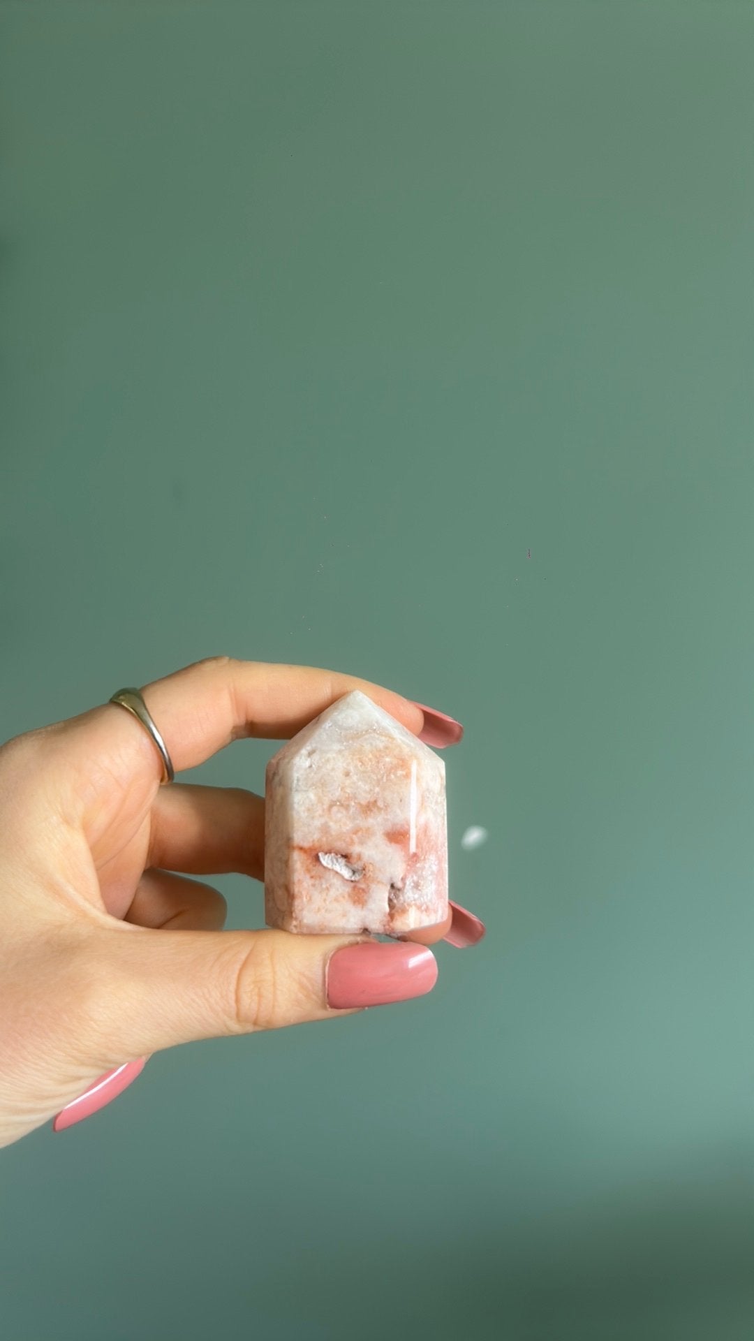 Roze amethist toren edelsteen, Ophalen of Verzenden, Mineraal