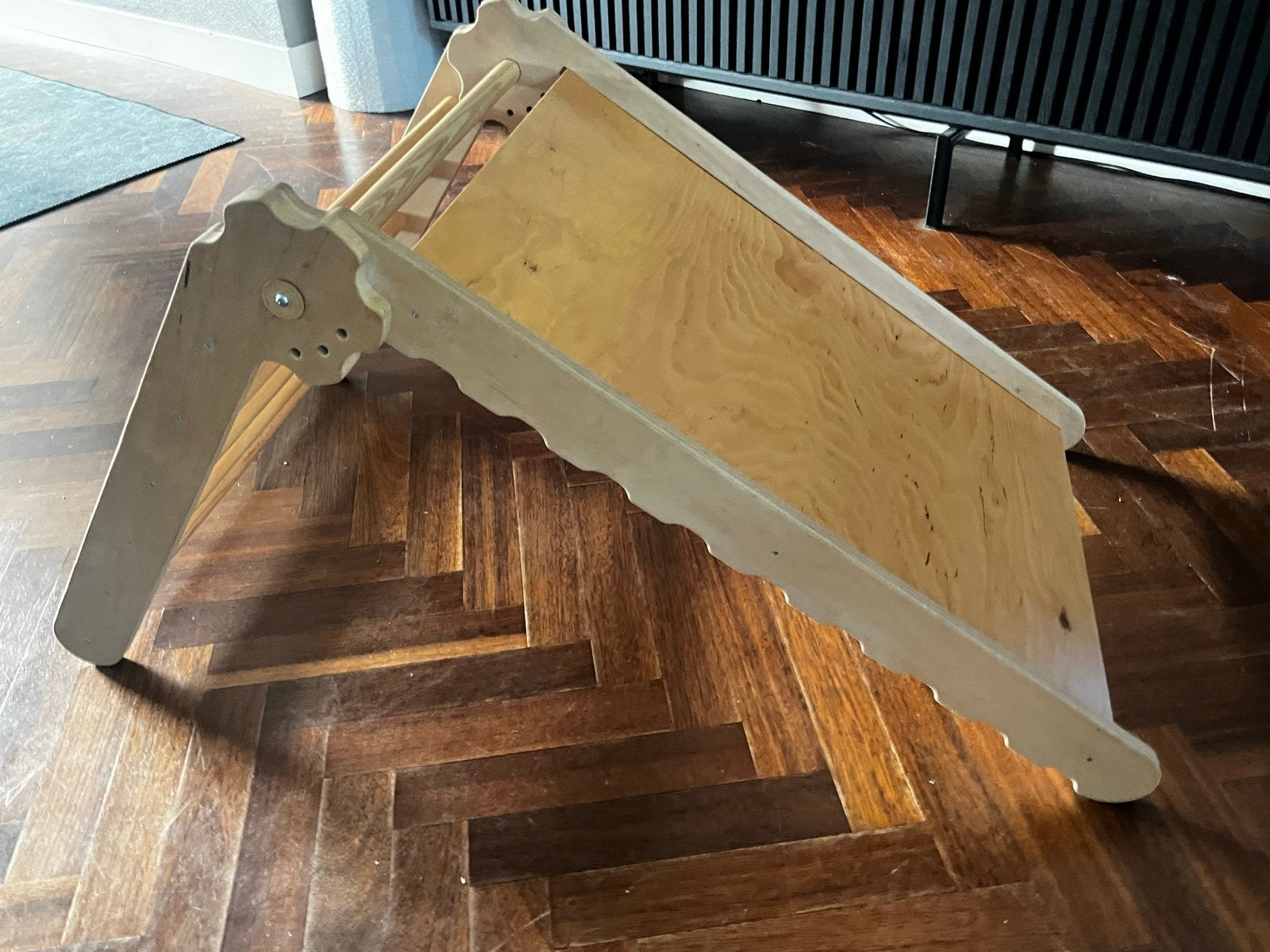 Houten kinder glijbaan, Ophalen, Zo goed als nieuw, Glijbaan