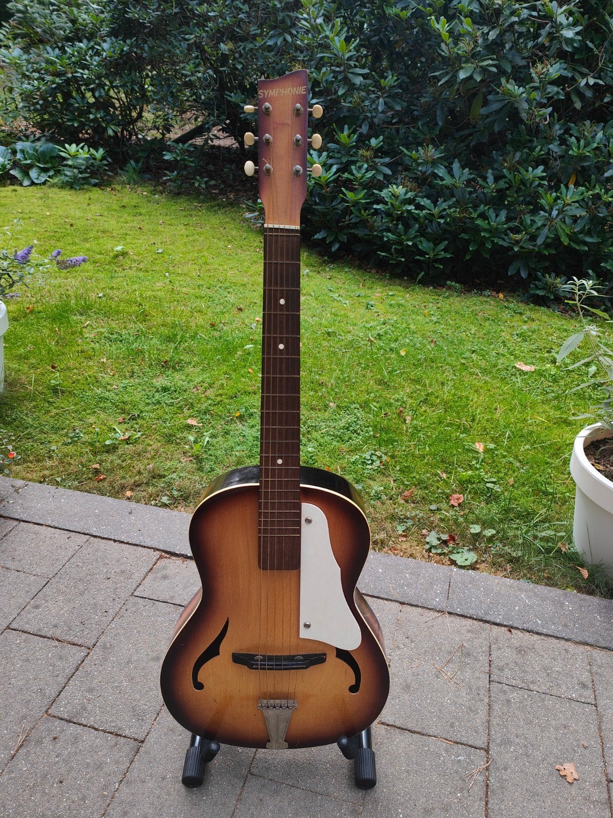 Vintage Symphonie Archtop gitaar Egmond jaren 60, Ophalen, Gebruikt, Western- of Steelstringgitaar