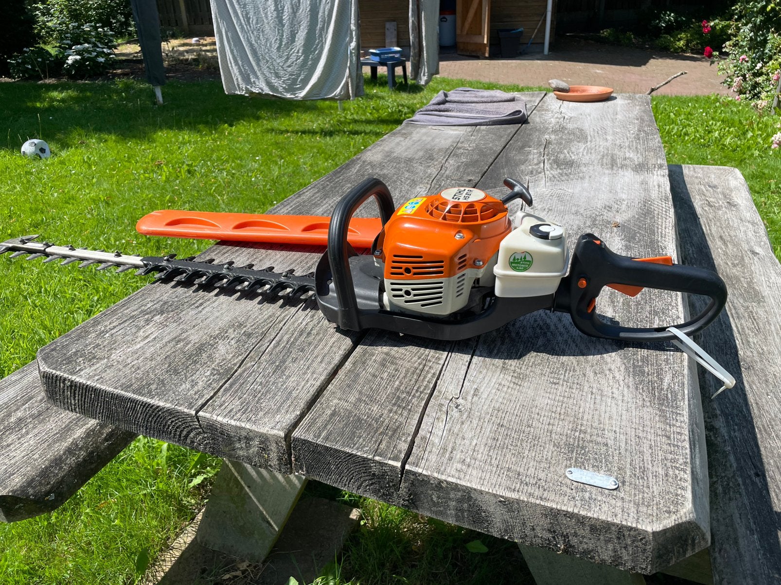 Stihl heggenschaar HS 81 R, Ophalen, Zo goed als nieuw, Benzine