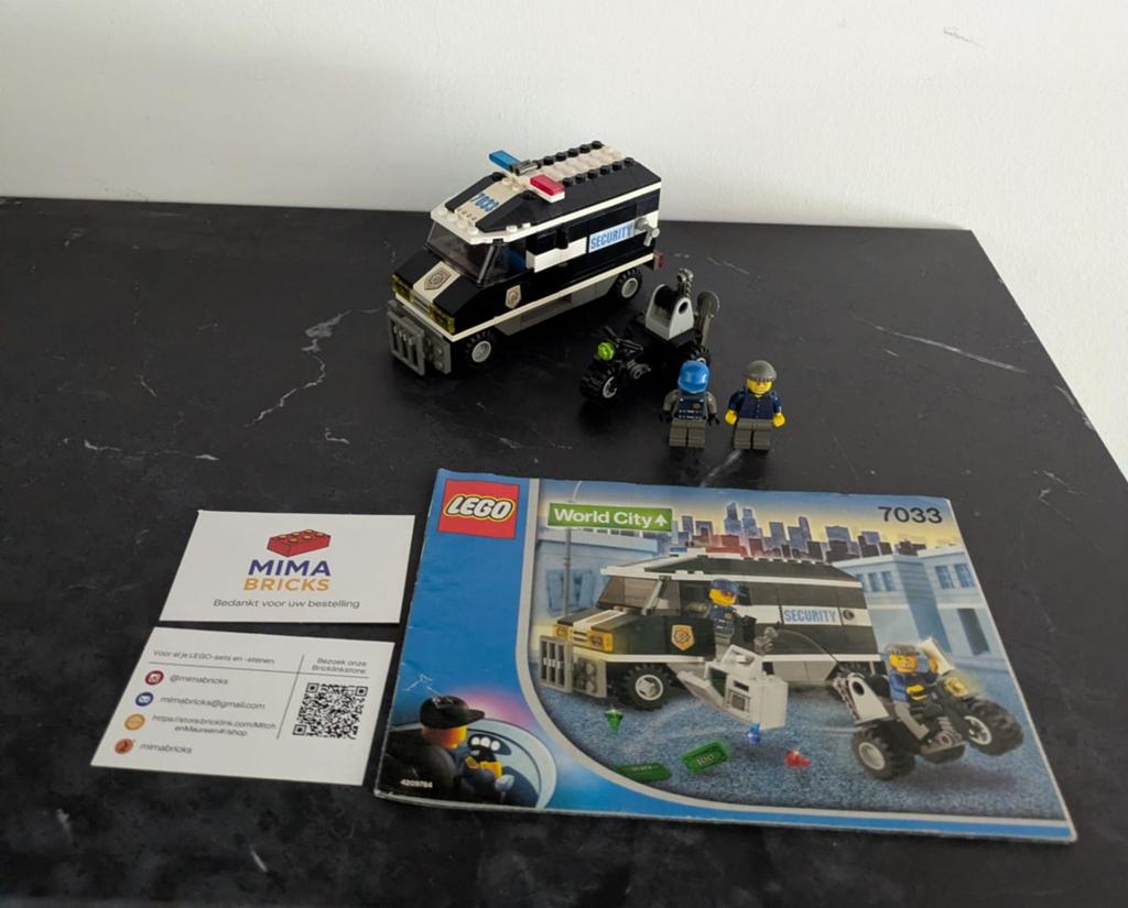 Lego City 7033 Geldtransport Complete Set met Minifiguren, Compleet, Lego, Aastvej 1, 7190 Billund, Denmark, Ophalen of Verzenden