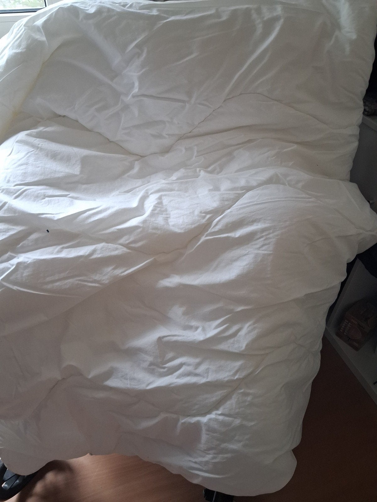 2x dekbed 140x200, Huis en Inrichting, Ophalen, Eenpersoons, Wit, Dons en Veren