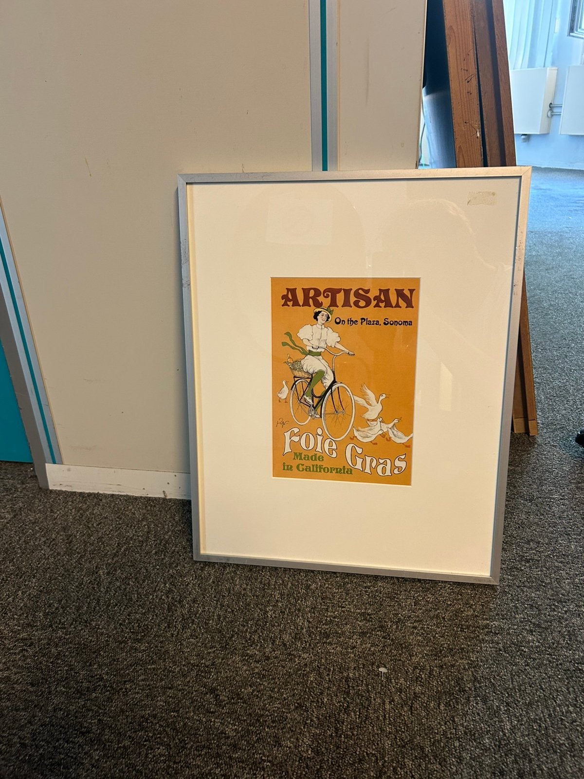 Vintage Artisan Foie Gras Sonoma ingelijste poster, Overige stijlen, Portret of Personen, Overige technieken, Ophalen