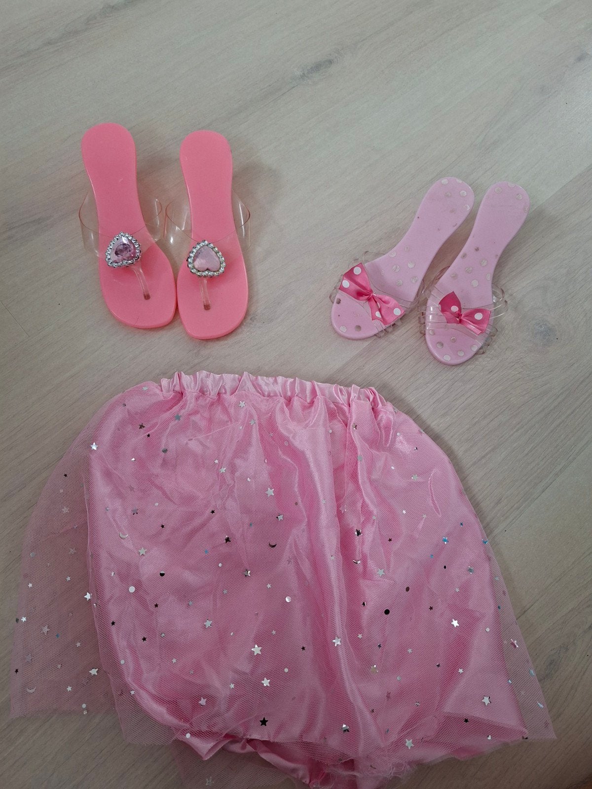 Roze verkleed set: rokje en schoentjes, Ophalen of Verzenden, Zo goed als nieuw, Barbie