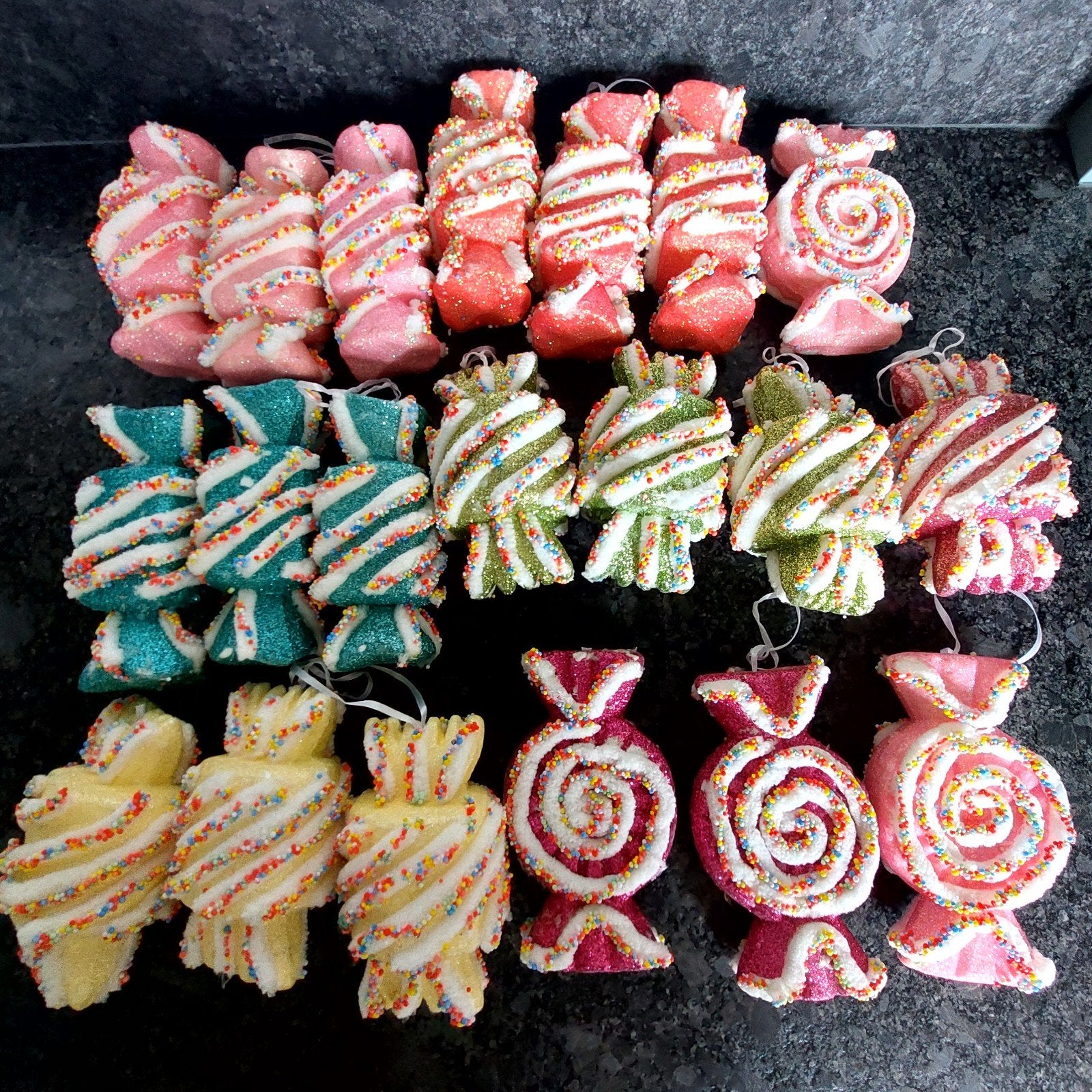 20x nep snoep decoratie/kerstboom versiering, Meerkleurig, Overige materialen, Overige stijlen, Ophalen of Verzenden