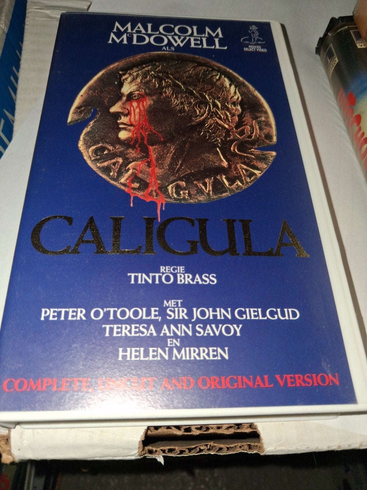 Vhs  - Caligula, Alle leeftijden, Ophalen of Verzenden, Zo goed als nieuw