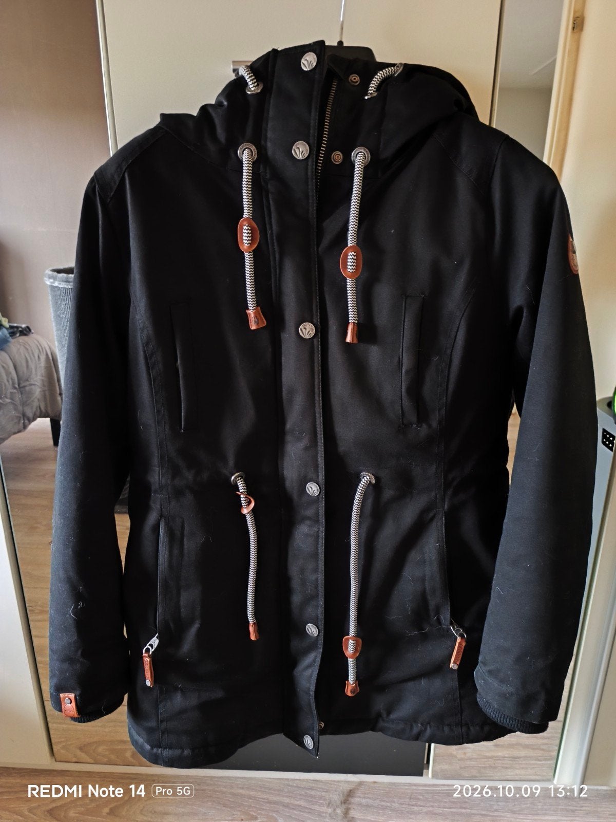 Navahoo winterjas zwart met teddy voering, Navahoo, Zwart, Zo goed als nieuw, Ophalen