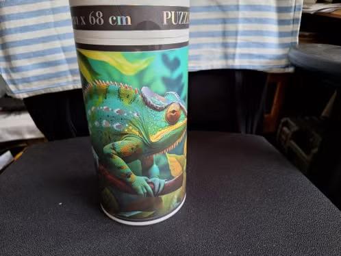 Puzzel kameleon 1000 stukjes h, Ophalen of Verzenden, 500 t/m 1500 stukjes, Nieuw, Legpuzzel