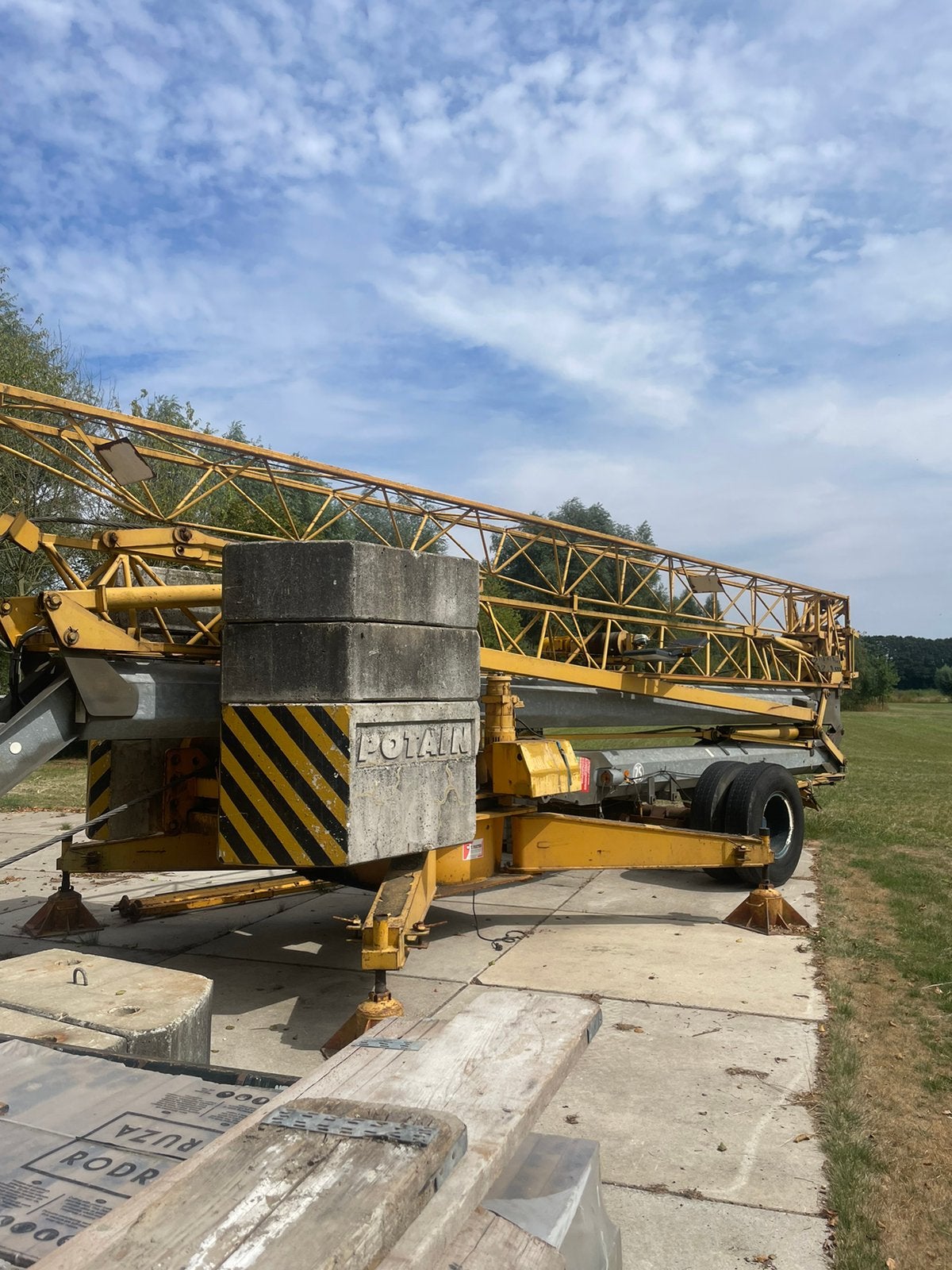 Bouwkraan Potain HD 21 A  25mtr vlucht!!, Ophalen, Hijswerktuig
