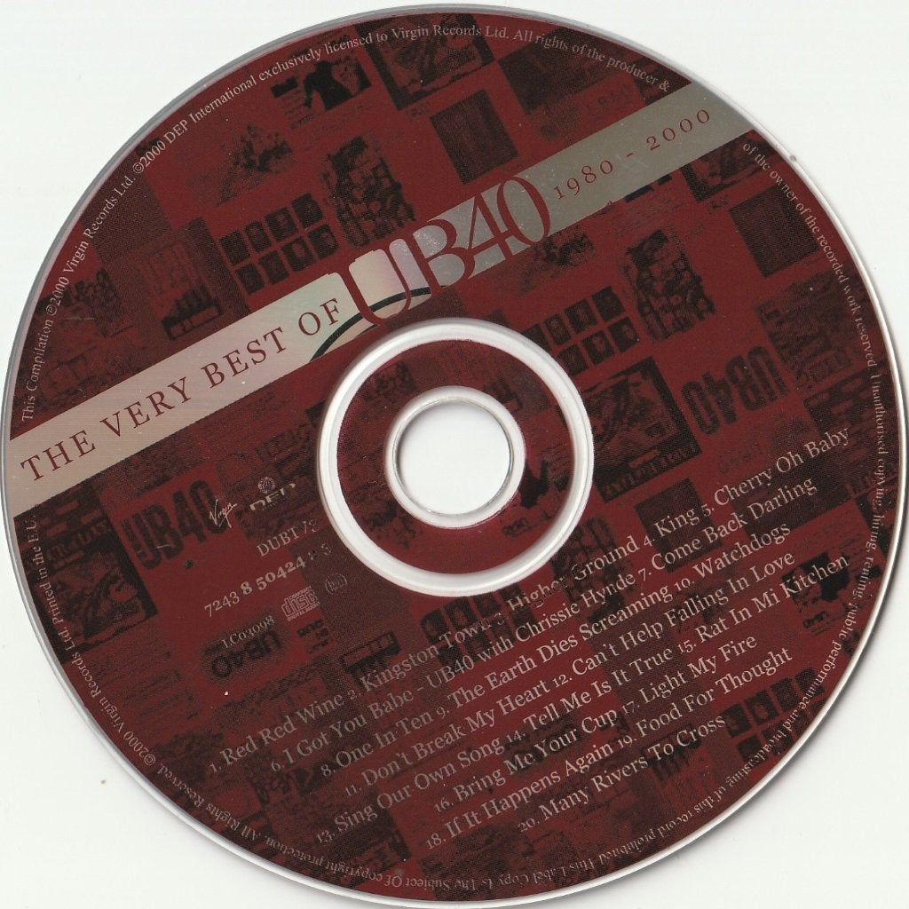 Ub 40 the very best of 20 nummers cd nieuw zonder hoes, Ophalen of Verzenden, Reggae, Zo goed als nieuw