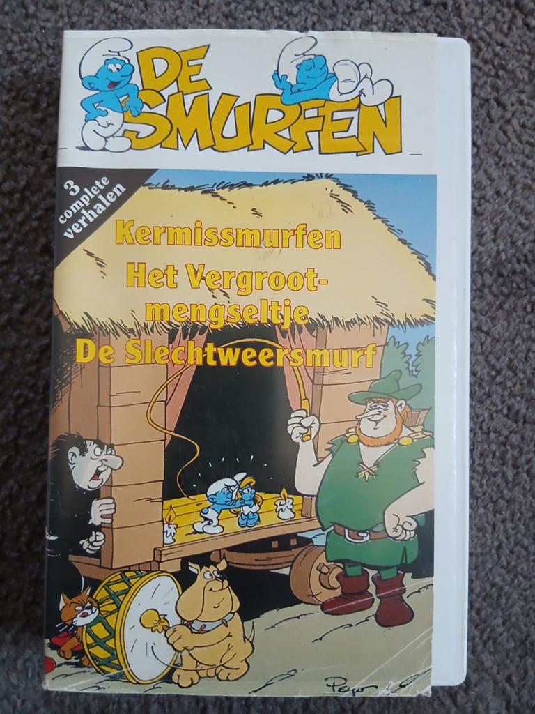 Vintage De smurfen videoband (1994), Alle leeftijden, Ophalen of Verzenden, Gebruikt, Tekenfilm