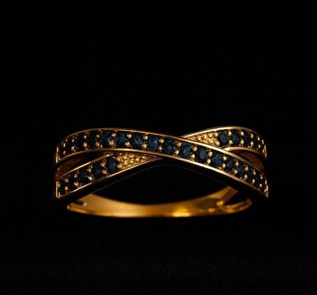 Saffier ring maat 17mm, Overige materialen, Gretannl@yahoo.com, Nieuw, Ophalen of Verzenden