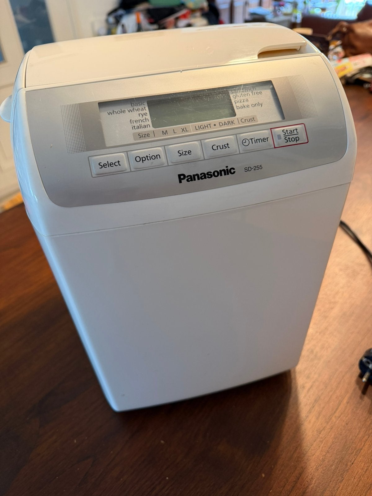 Panasonic SD-255 Broodbakmachine met Timer, Meer dan 10 programma's, 800 tot 1200 gram deeg, Zo goed als nieuw, Ophalen