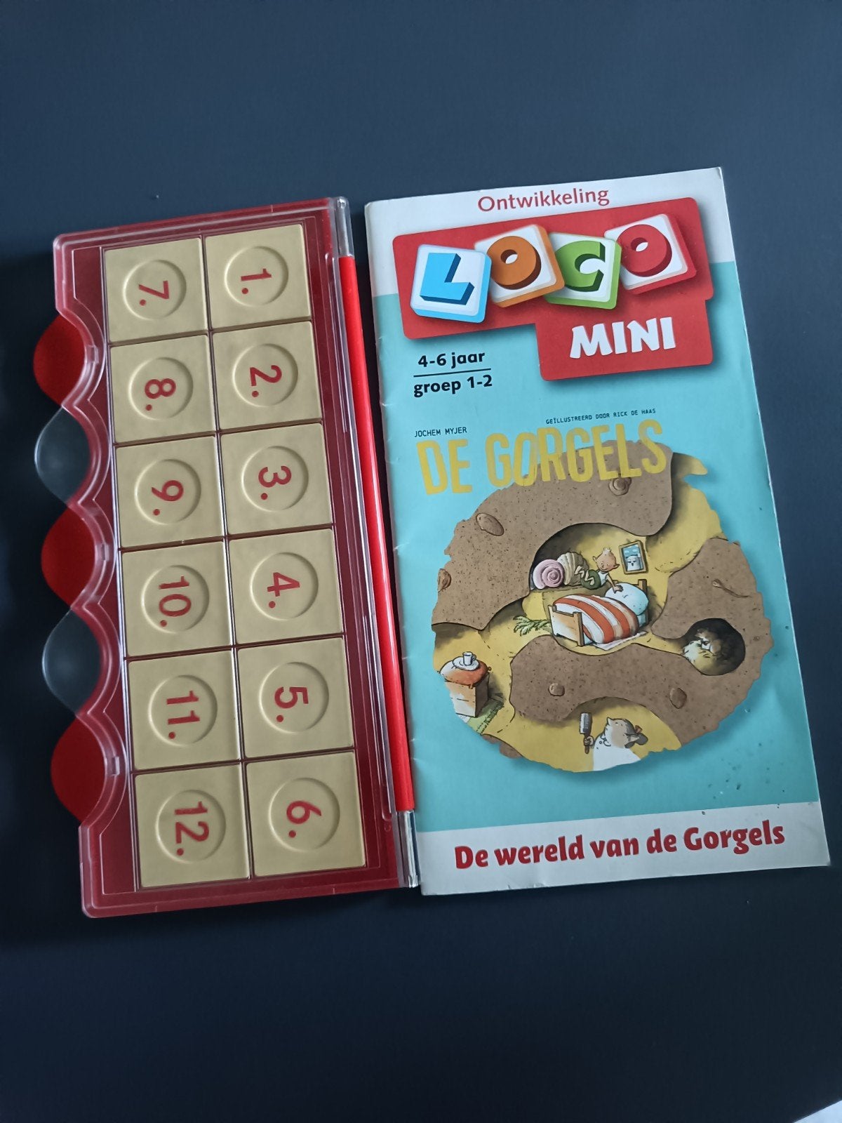 Loco Mini De Gorgels - Educatief spel voor 4-6 jaar, Ophalen of Verzenden, Zo goed als nieuw, Puzzelen