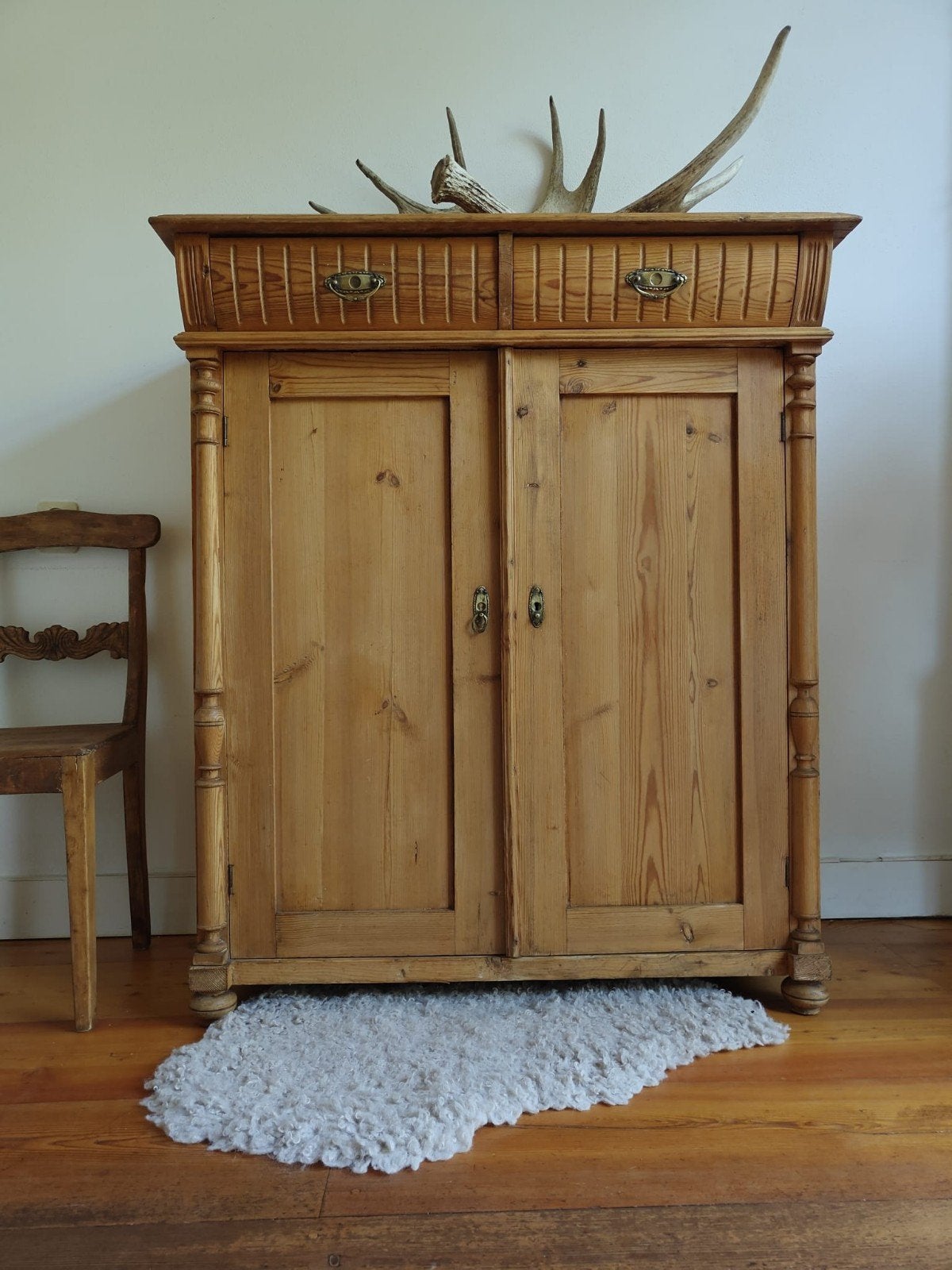 Antieke Zweedse leg/buffetkast., Ophalen, Gebruikt, 100 tot 150 cm, Scandinavisch