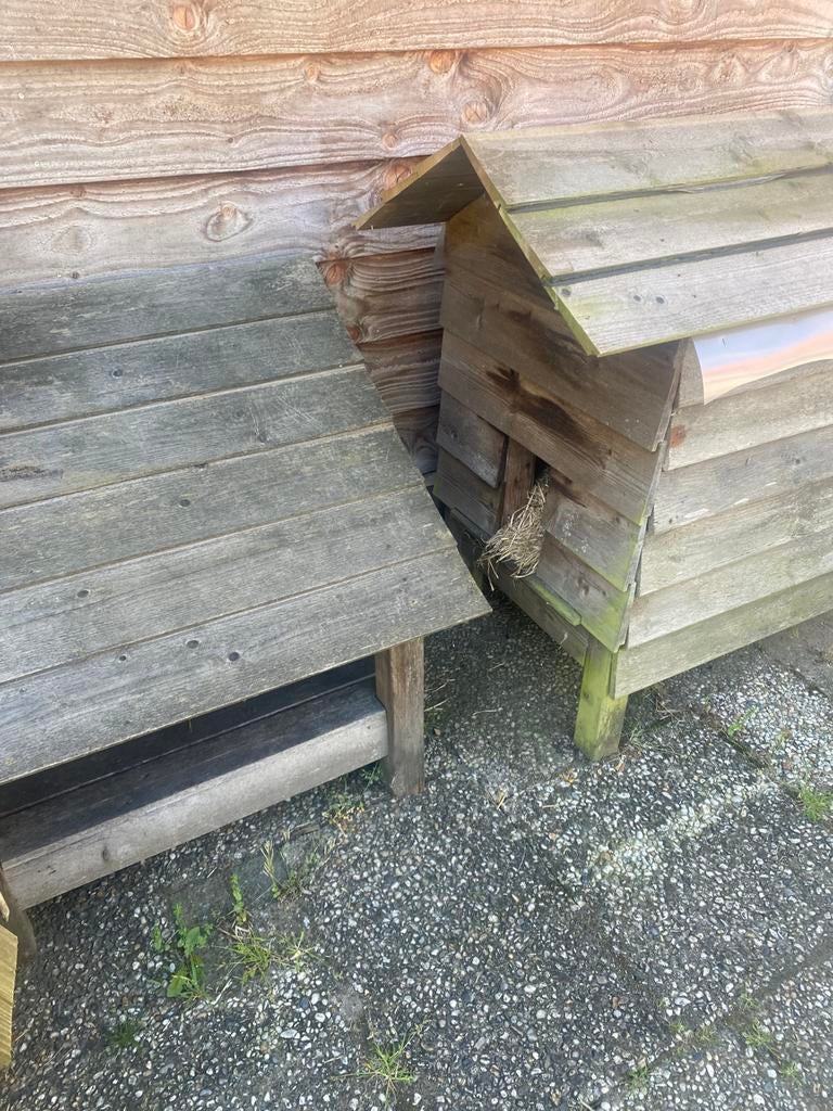 Katten buitenhuis en katten afdakje 30,00 euro, Ophalen, Gebruikt, 50 mm of meer, Minder dan 200 cm