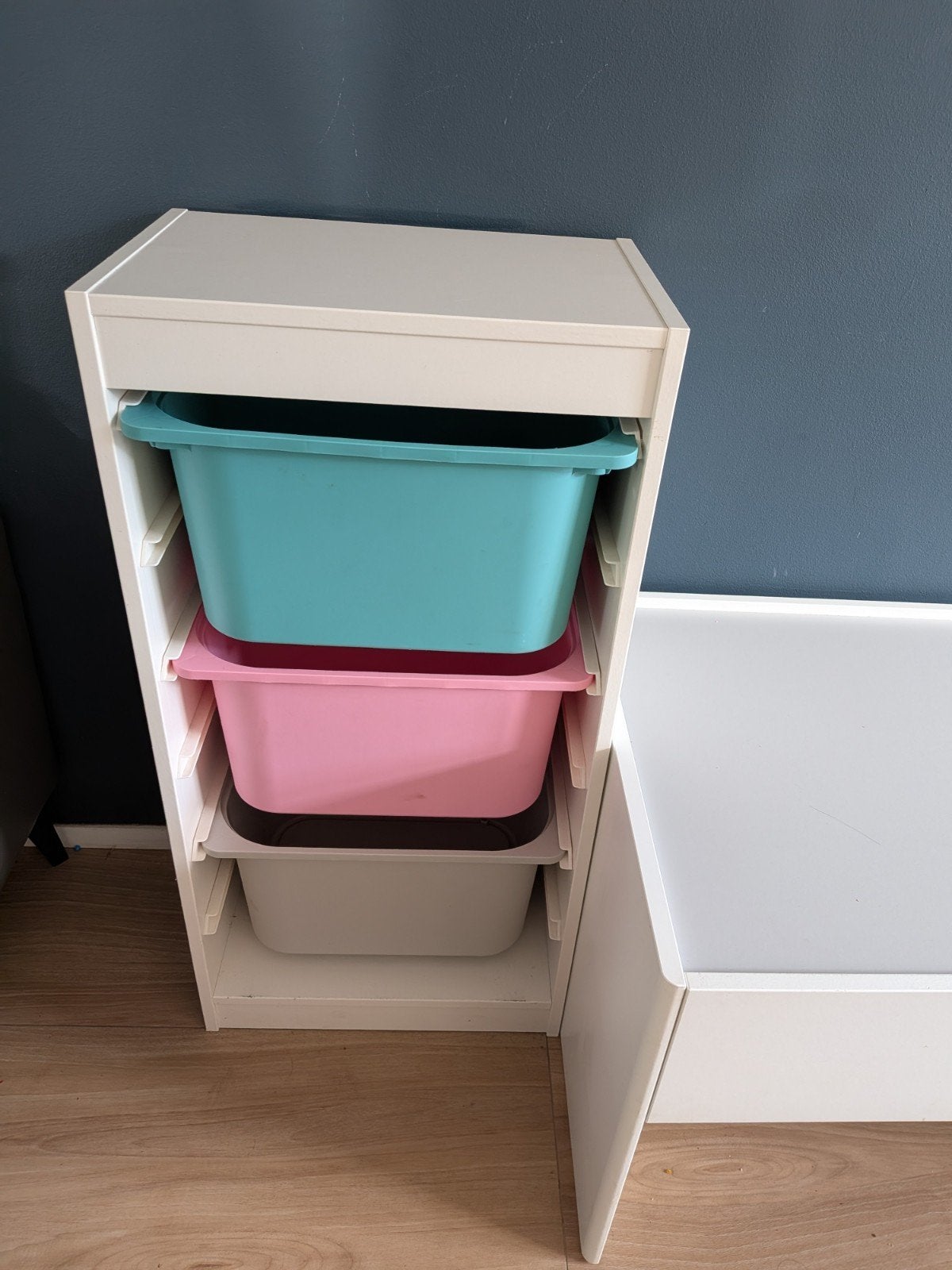 IKEA Trofast opbergcombinatie met tafelblad, Ophalen, Gebruikt, Kast
