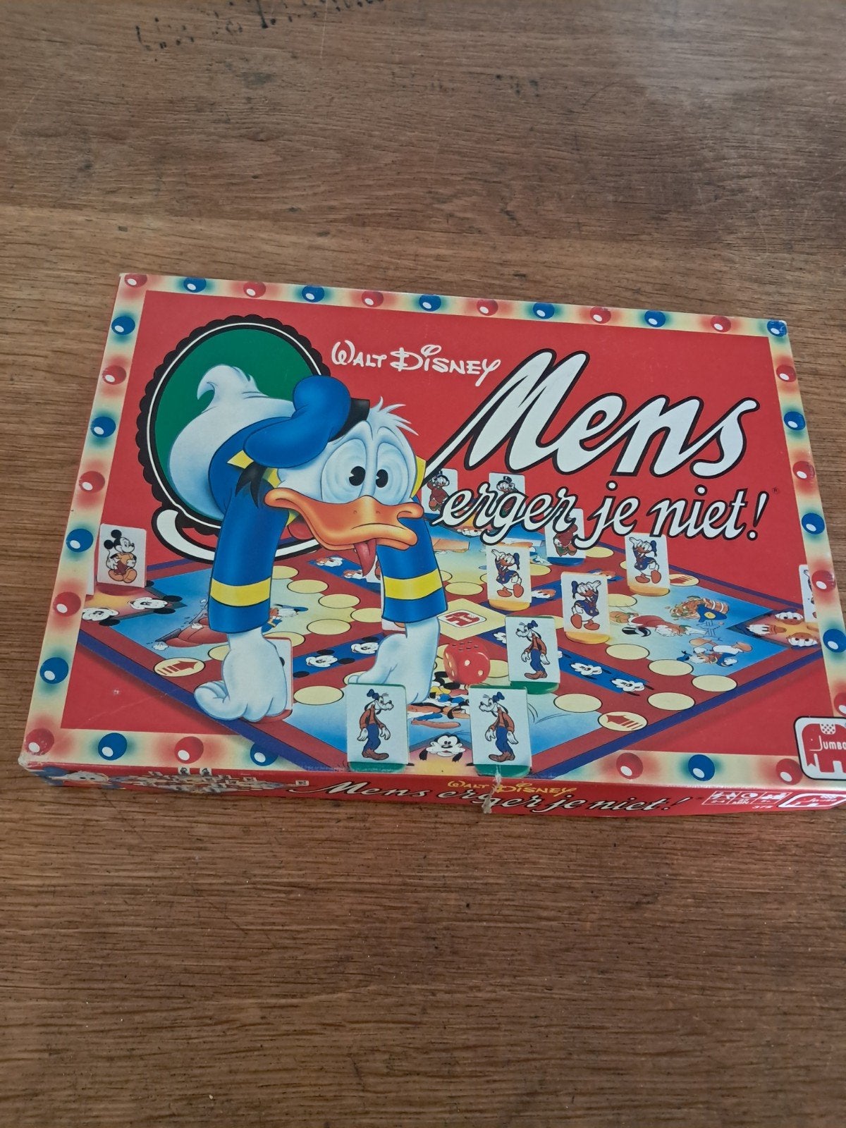 Walt Disney Mens Erger Je Niet! - Jumbo Bordspel, Drie of vier spelers, Ophalen of Verzenden, Gebruikt, Jumbo