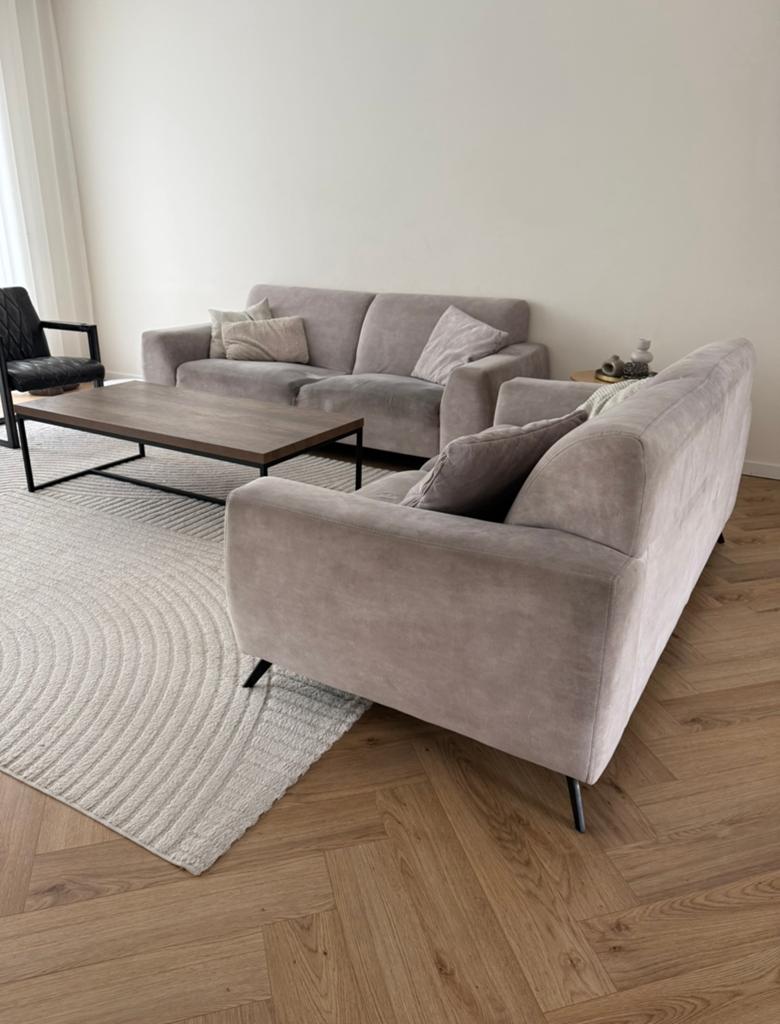 Vloerkleed beige 240x340, Ophalen, Zo goed als nieuw