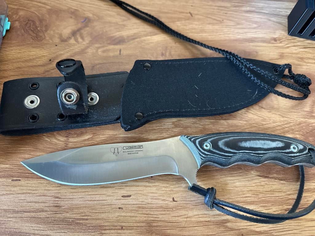 Cudeman mes met micarta handvat en schede, Ophalen of Verzenden, Zo goed als nieuw