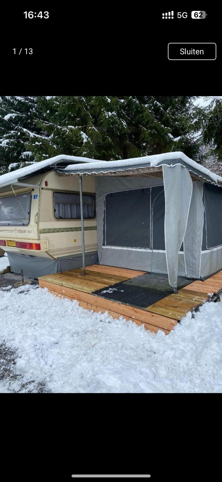 Tabbert Caravan op camping Brixen im Thale in skigebied, Tot en met 4