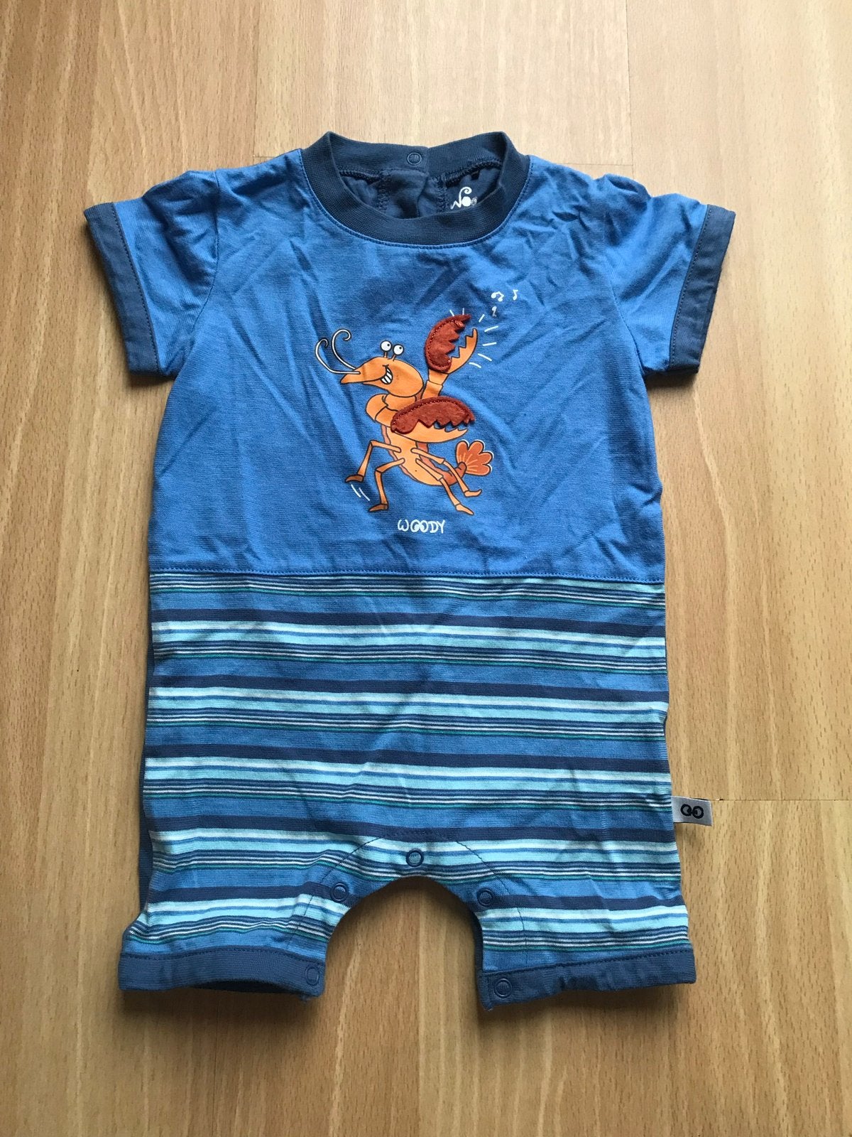 Boxpakje woody broekpakje maat 62 / 68 zgan blauw jongen, Ophalen of Verzenden, Zo goed als nieuw