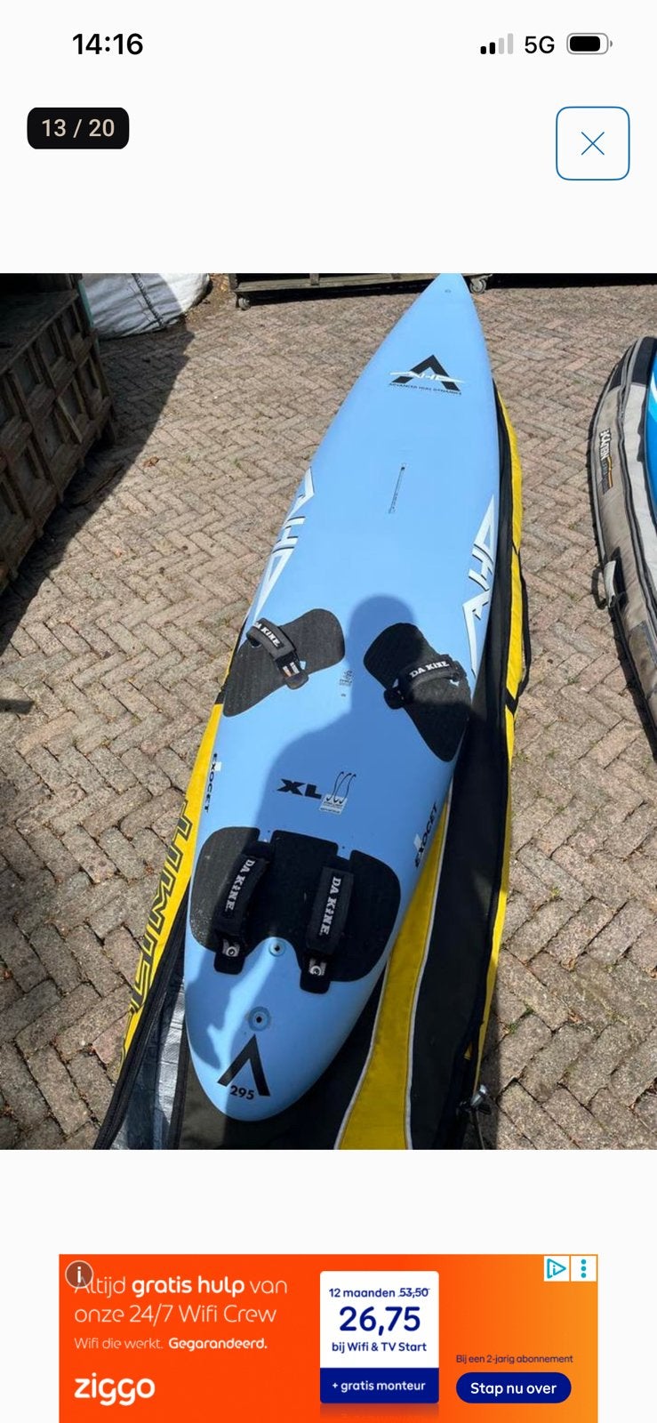 Windsurfboard AHD 295x61 133L - Ideaal voor snel planeren!, Watersport en Boten, Overige merken, 250 tot 300 cm, Ophalen of Verzenden