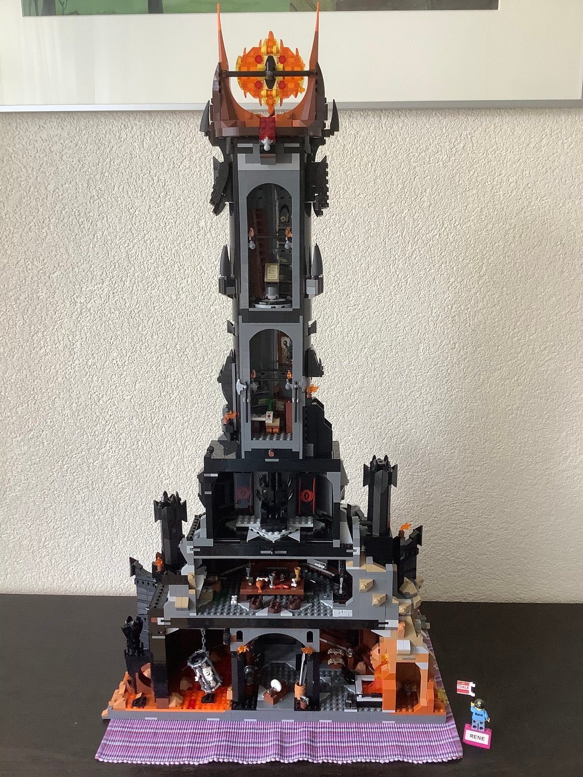 Lego LOTR 10333 Barad Dur zonder minifigs, Compleet, Overige thema's, Lego, Ophalen of Verzenden