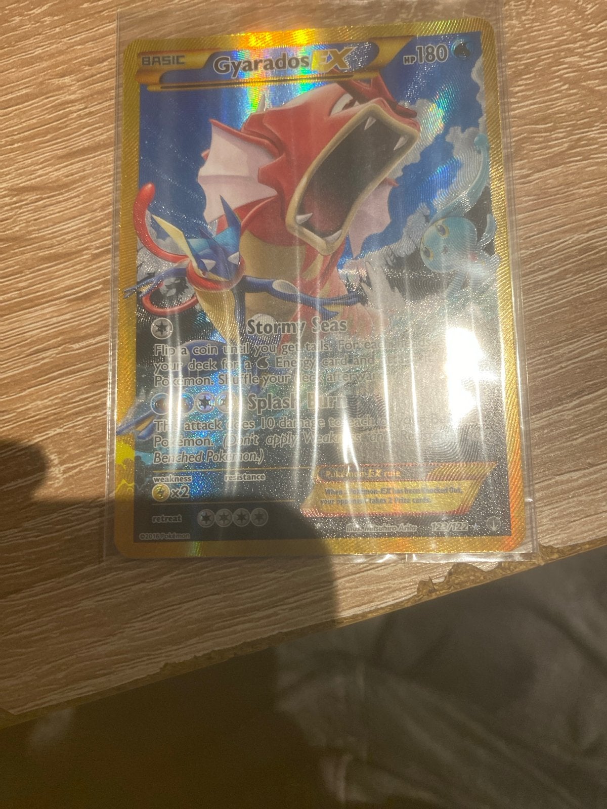Gyarados EX Pokémon Kaart - Full Art Foil, Ophalen of Verzenden, Zo goed als nieuw, Losse kaart, Foil