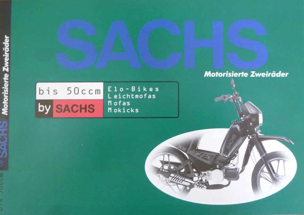 Folder SACHS Bis 50 ccm 09/ 1998, Ophalen of Verzenden, Nieuw