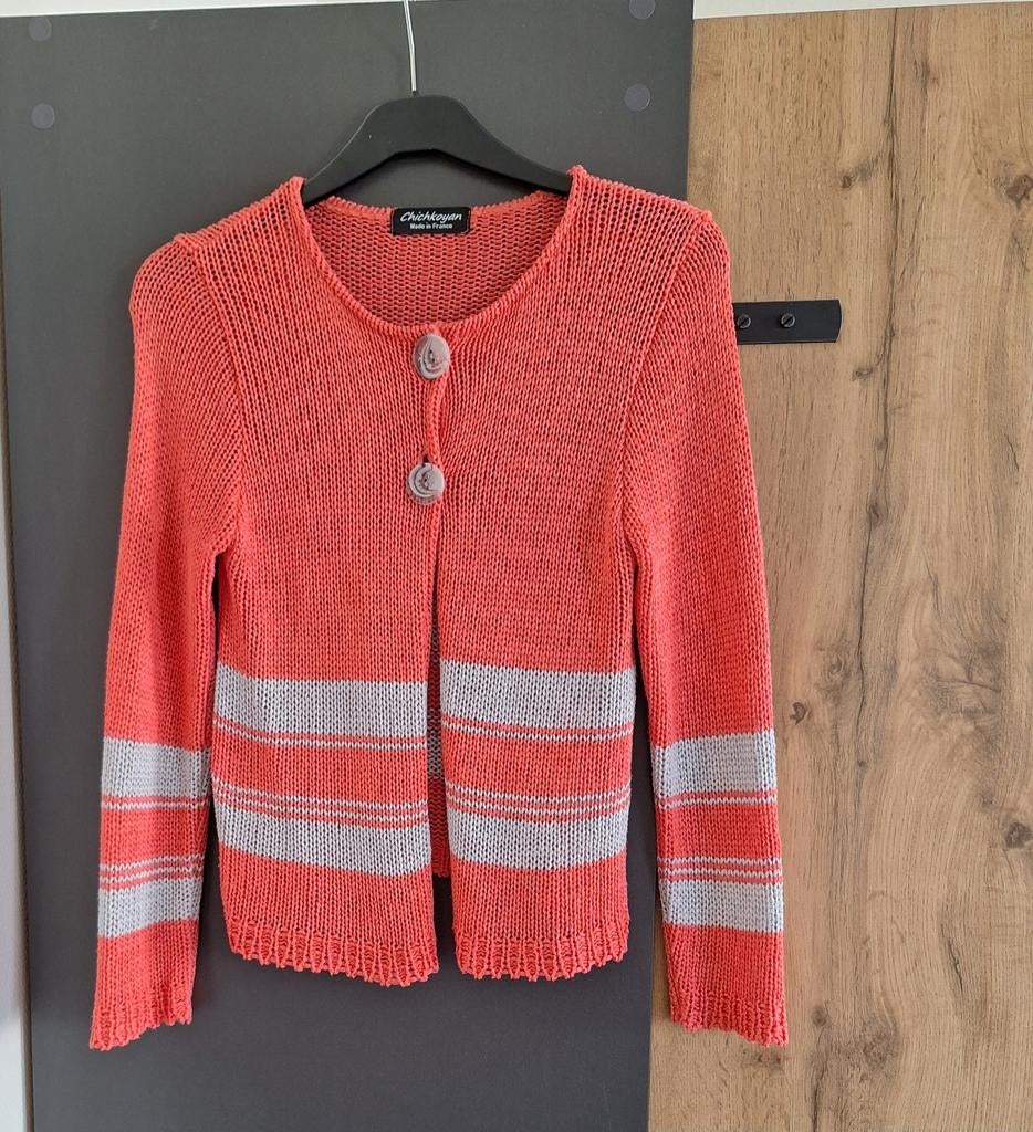 VEST KORAALROOD MAAT S, Ophalen of Verzenden, Zo goed als nieuw, Maat 36 (S), Rood