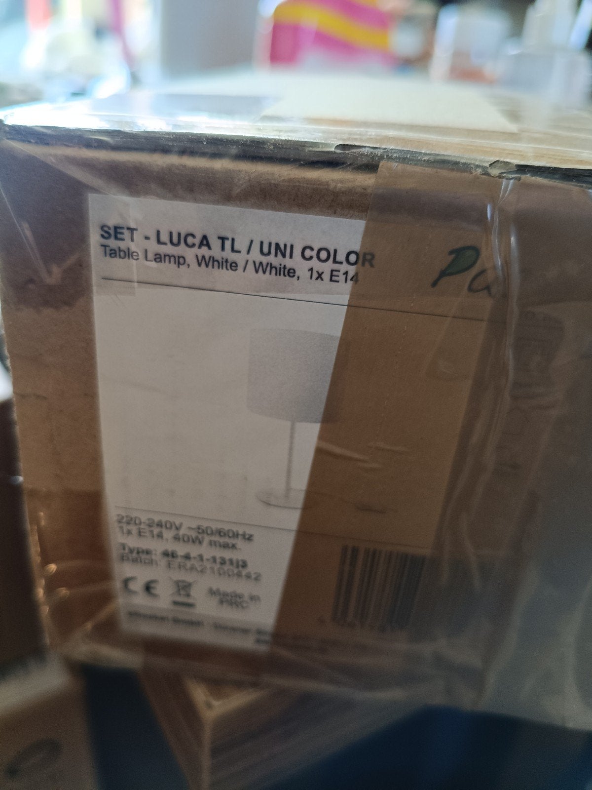 Luca TL / Uni Color Tafellamp Wit 1x E14, Overige merken, E14 (klein), Nieuw, Wit