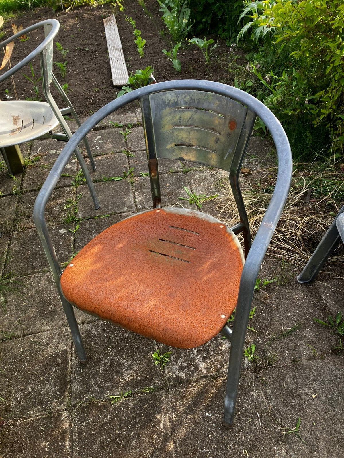 Segis italy stoelen, Ophalen, Gebruikt, Metaal, Stapelbaar