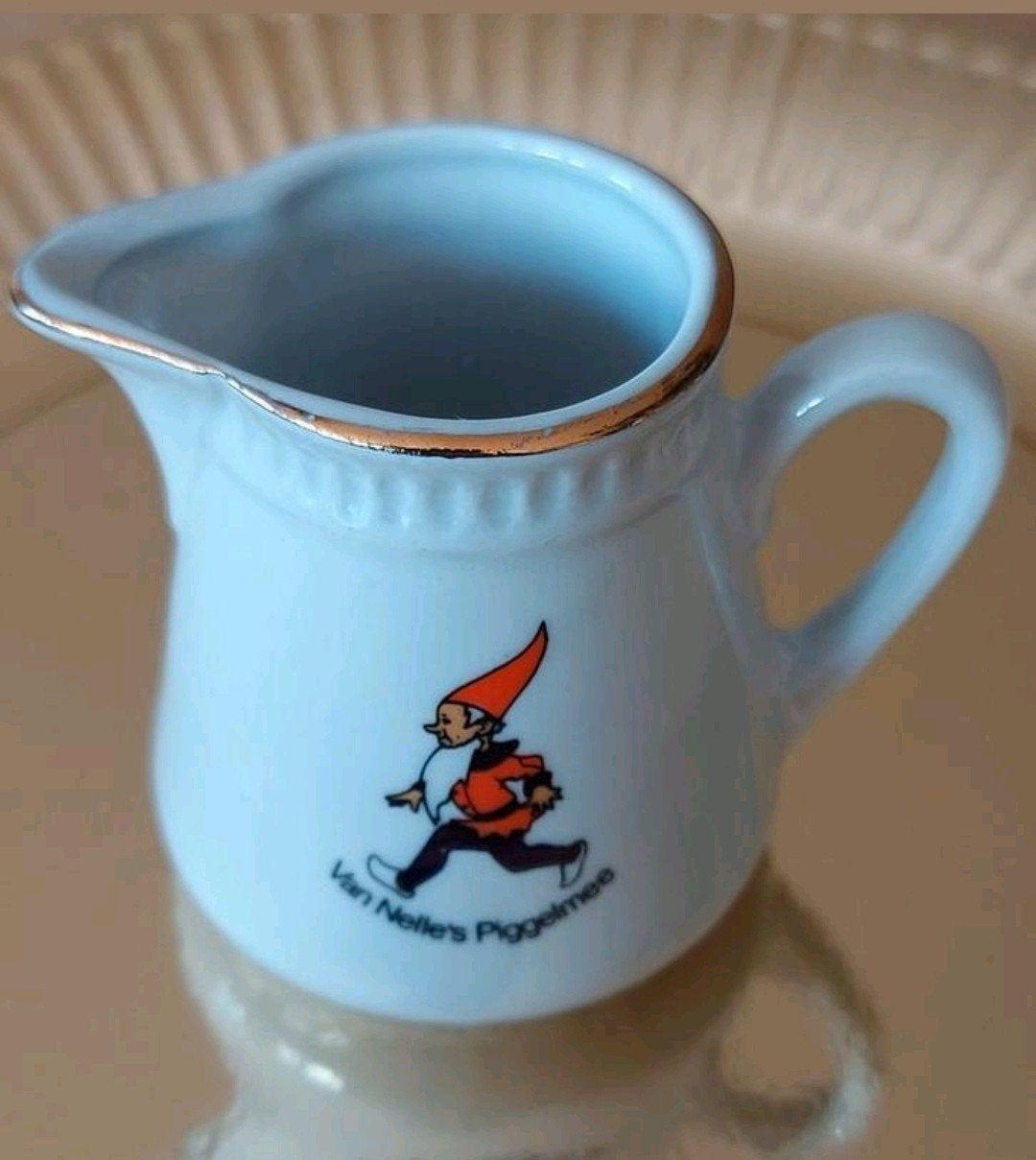 Vintage Van Nelle's Piggelmee Melkkannetje Kinder serviesje, Verzenden, Zo goed als nieuw, Porselein, Overige typen