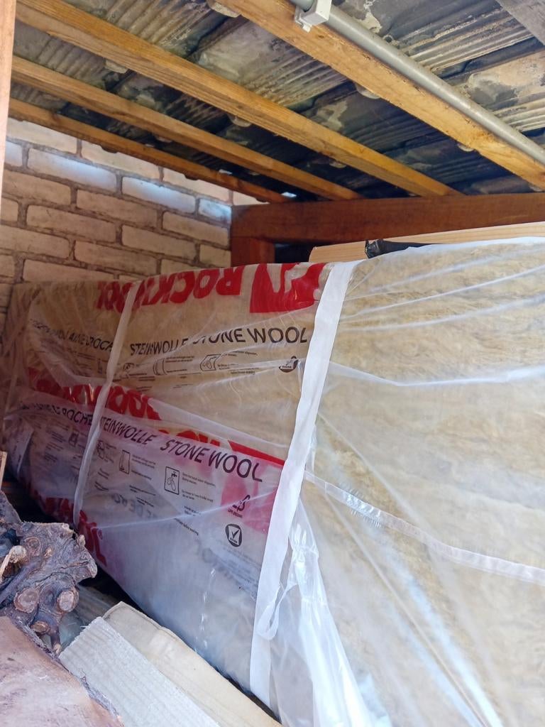 Rockwool isolatiemateriaal steenwol, Doe-het-zelf en Verbouw, Isolatie en Afdichting, Ophalen, 4 tot 8 cm, Nieuw, Steenwol