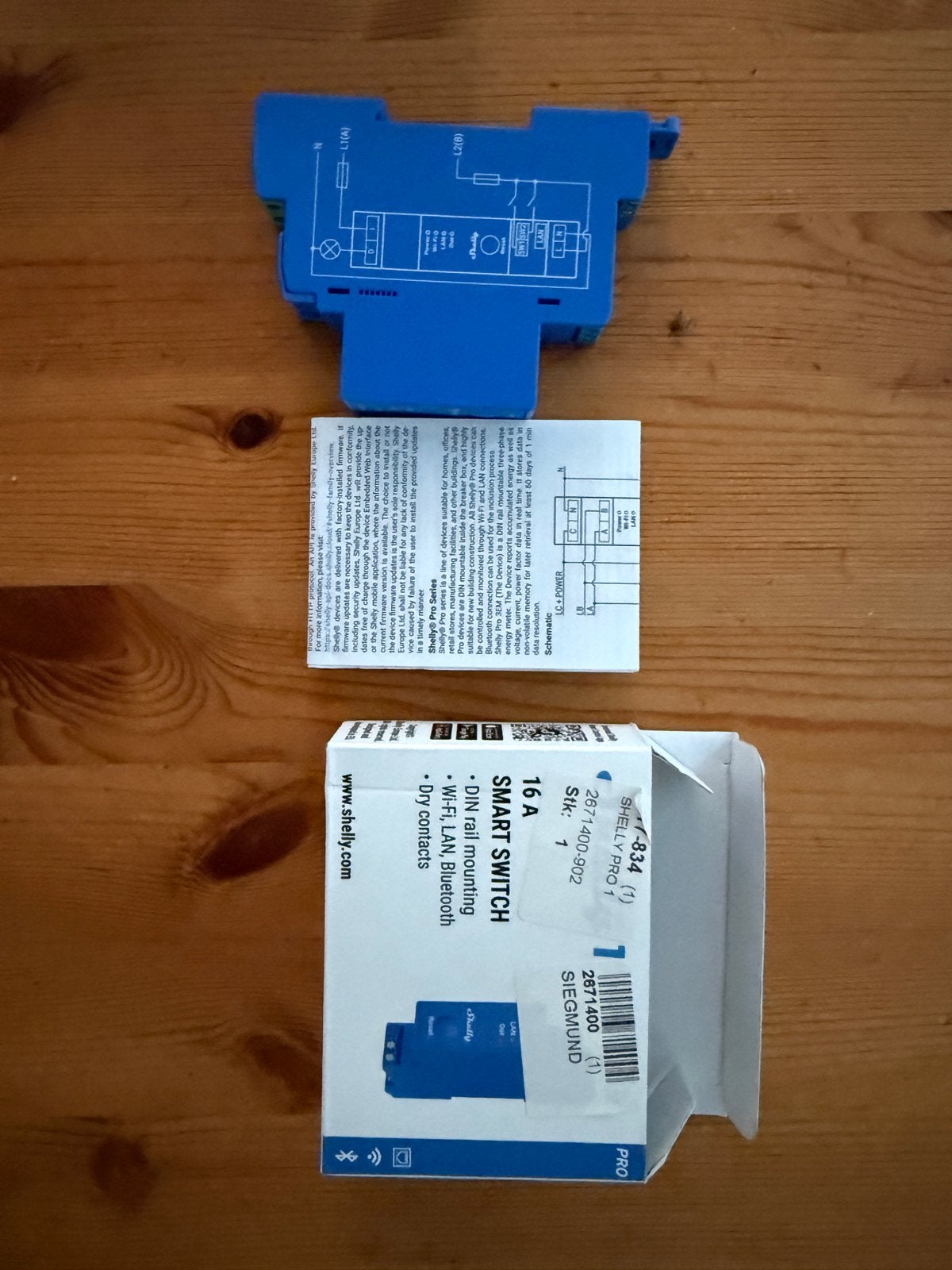 Shelly Pro 1 schakelaar - Nieuw met garantie, Ophalen of Verzenden, Nieuw, Overige merken, Schakelaar