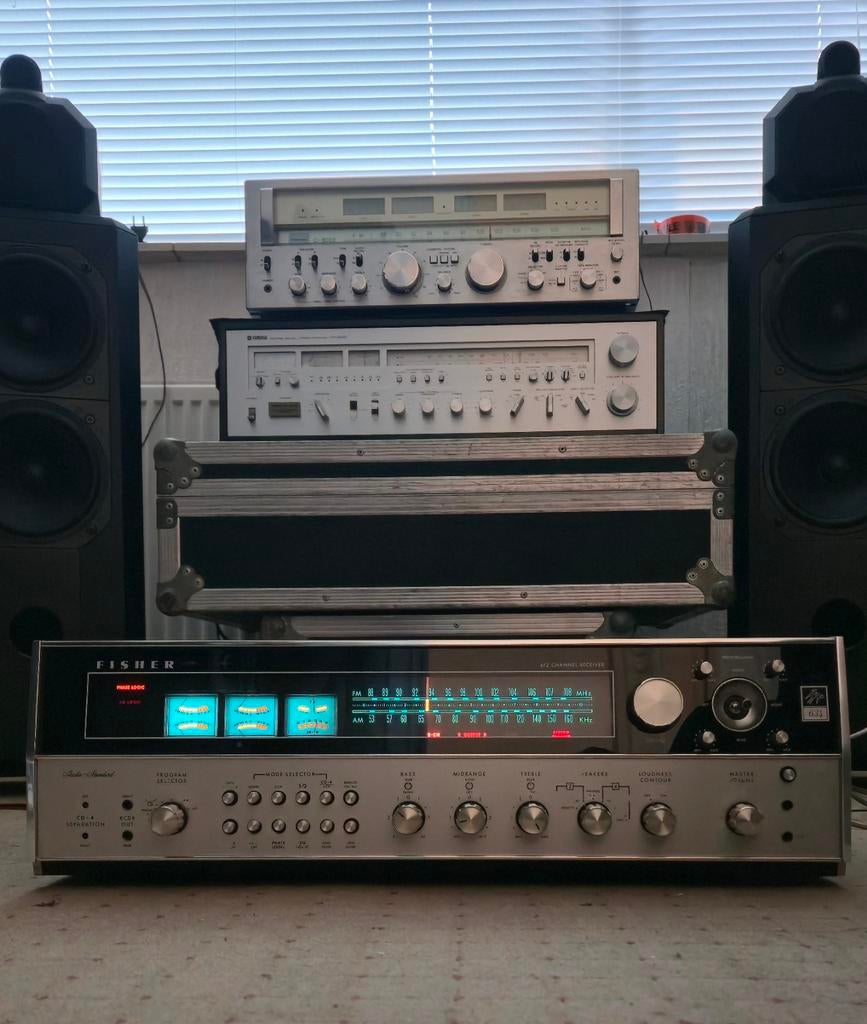 Fisher 634 Quadraphonic receiver super zeldzaam, Gebruikt, 60 tot 120 watt, Stereo, Ophalen