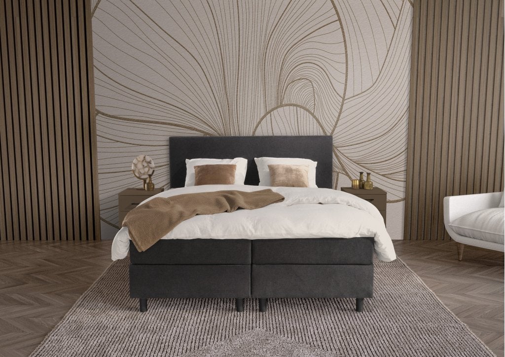 NXT 1000 vlakke boxspring - 90x200 - 5 kleuren, Niet ingevuld, Niet ingevuld, Niet ingevuld
