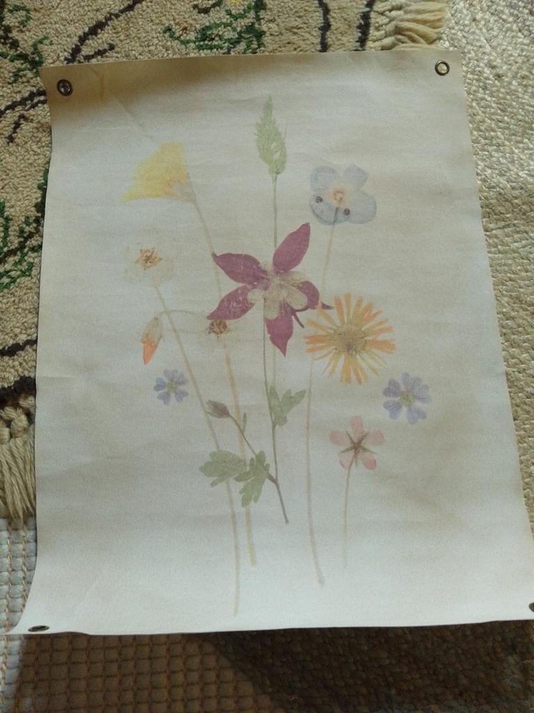 Wandkleed met bloemenprint, Ophalen of Verzenden