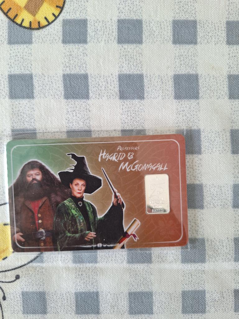 ZILVERBAAR 1GRAM HARRY POTTER 999,9/1000% ZILVER 25 JAAR, Ophalen of Verzenden, Zo goed als nieuw, Overige typen