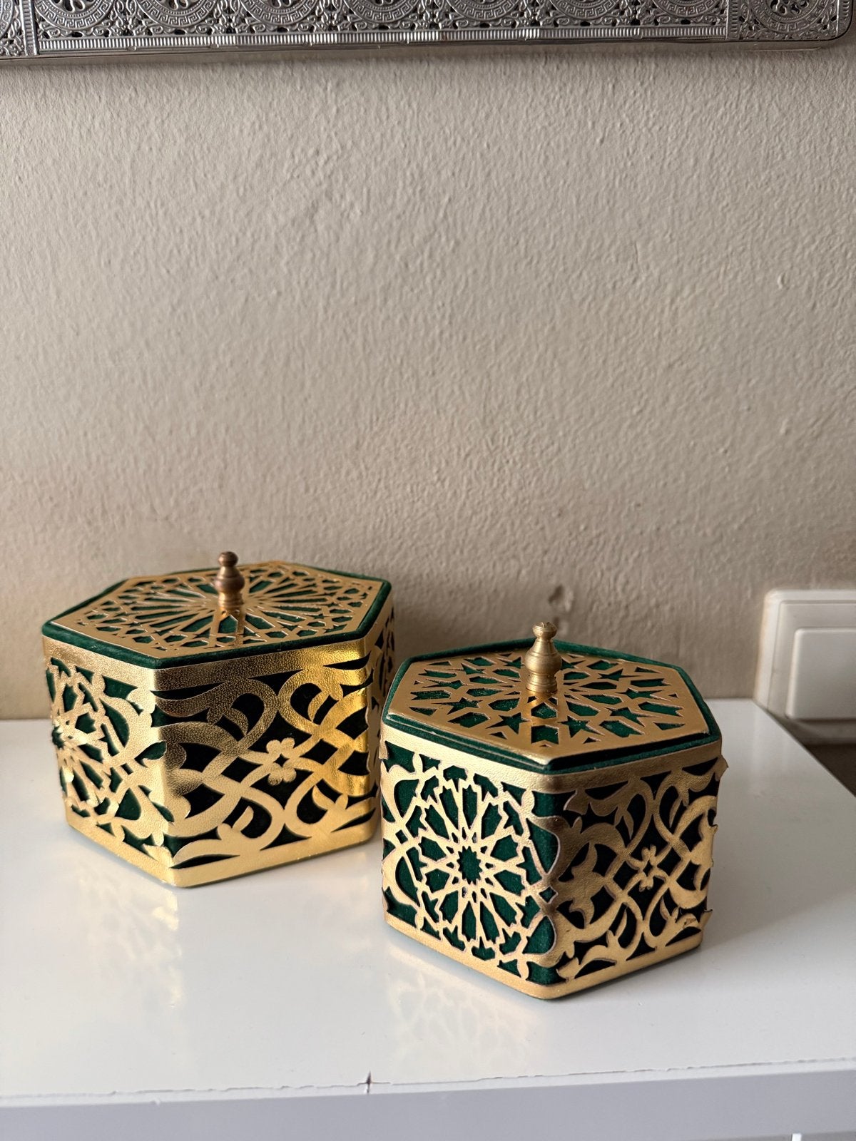 Henna decorate goud met groen | zsm weg, Ophalen, Zo goed als nieuw, Versiering, Overige