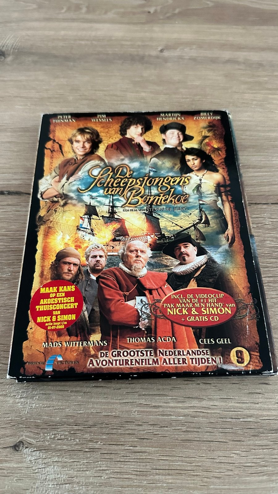 De Scheepsjongens van Bontekoe DVD + CD - Avonturenfilm, Cd's en Dvd's, Historisch of Kostuumdrama, Nederlands, Vanaf 6 jaar, Gebruikt