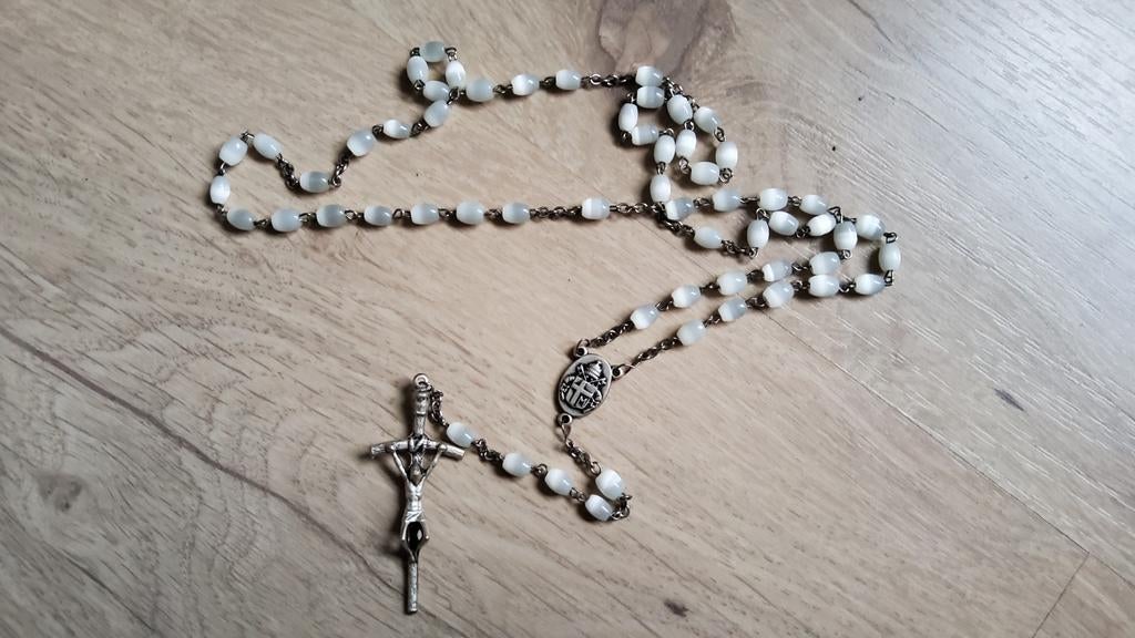 Oude retro Vaticaan Rozenkrans Paus Johannes Paulus 2 Italy., Antiek en Kunst, Antiek | Religie, Ophalen of Verzenden