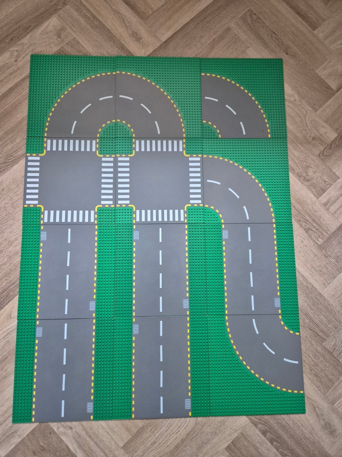 12 lego city weg platen wegenplaten groen grijs ZGAN, City, Lego, Ophalen of Verzenden, Zo goed als nieuw