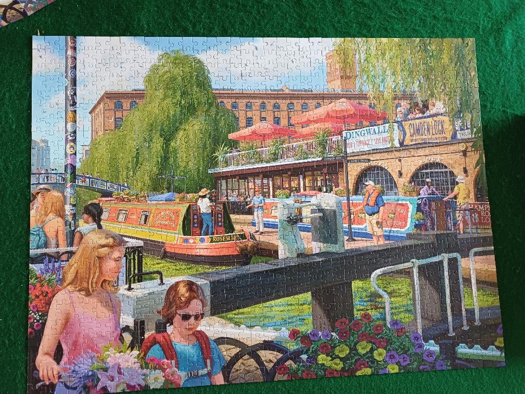 Camden Lock Jumbo puzzel, Ophalen of Verzenden, 500 t/m 1500 stukjes, Zo goed als nieuw, Legpuzzel