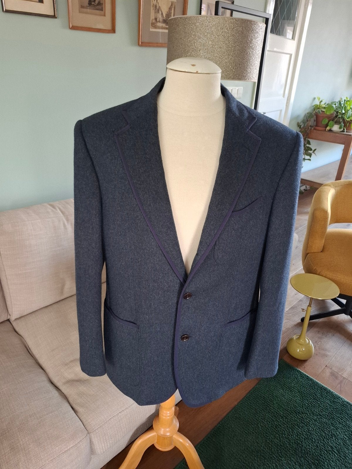 blazer van Etro Milano maat 54, Kleding | Heren, Maat 52/54 (L), Blauw, Etro Milano, Ophalen of Verzenden