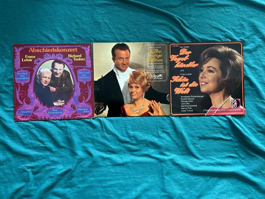 3 LP's Franz Lehar (ook per stuk te koop), Cd's en Dvd's, Vinyl | Klassiek, Gebruikt, Ophalen of Verzenden, Orkest of Ballet, 12 inch
