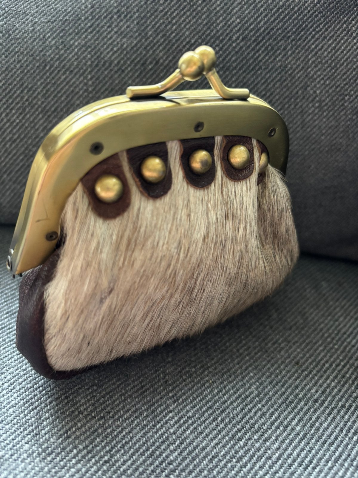 Stoere buidel pouch voor klein en papiergeld oid, Sieraden, Tassen en Uiterlijk, Portemonnees, Ophalen of Verzenden, Zo goed als nieuw