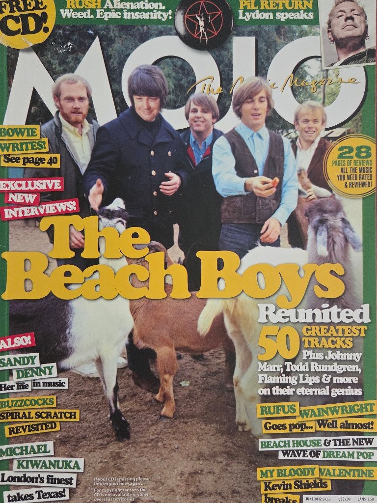 MOJO 06-2012 Beach Boys Rufus Wainwright Bowie Rush, Ophalen of Verzenden, Zo goed als nieuw, Muziek, Film of Tv